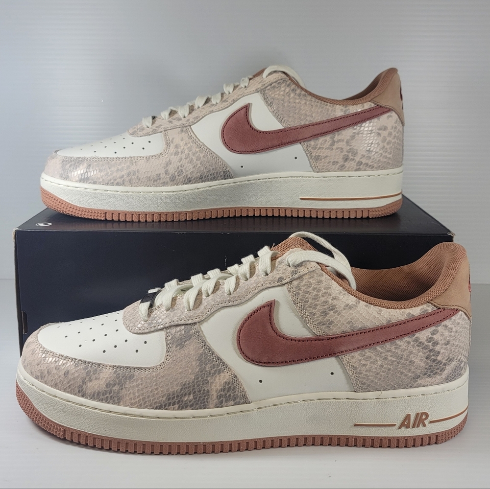 Nike Air Force 1 Low Canyon Rust Snakeskin Men's Shoes Size 14 New